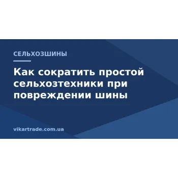 Як скоротити простій сільгосптехніки при пошкодженні шини: аварійний запас коліс Як скоротити простій сільгосптехніки при пошкодженні шини: аварійний запас коліс