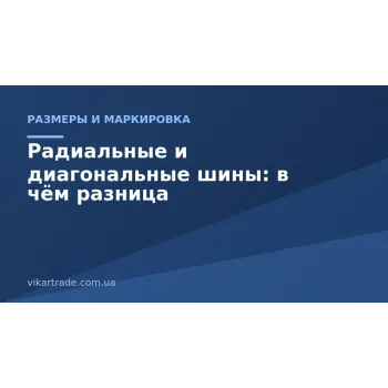 Радиальные и диагональные шины: в чём разница и что выбрать