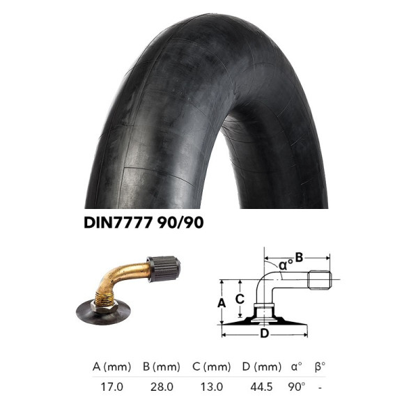 Камера гумова 9x3.50-4 Deli DIN 7777 90/90