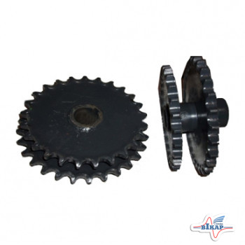 Блок звездочек вала реверса z=28/25, t-25,4 Дон-1500А/Б Вектор до 2006г.