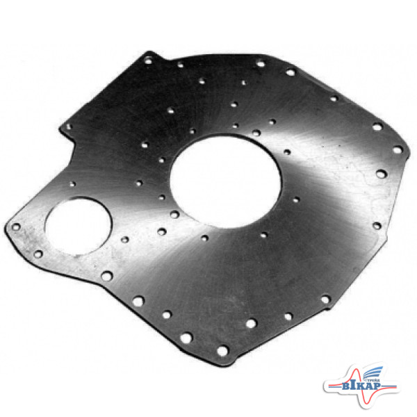 Лист двиг. задний (плита) под стартер Д243, Д245, Д245.7Е2, 30Е2 МТЗ-80-950, МАЗ, ГАЗ (пр-во ММЗ)