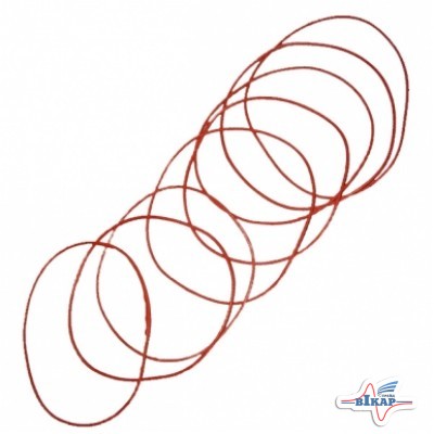 Кольцо гильзы верхнее (тонкое) (красное) КамАЗ