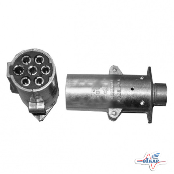 Вилка разъёма ПС325 (Винница) (7 "мама") МАЗ, КамАЗ