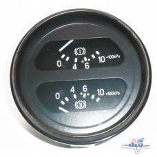 Указатель давления воздуха МАЗ, БЕЛАЗ, МоАЗ (2-х конт.)(Автоприбор)