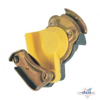 Головка соед. автомат. (жёлт) (М16) МАЗ (БЕЛОМО)