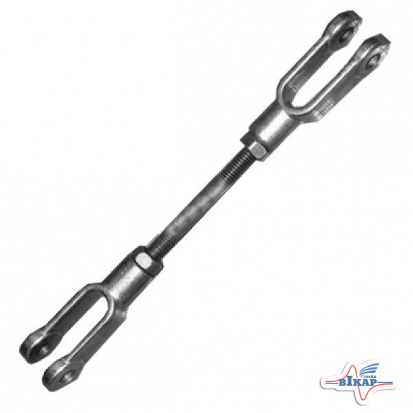 Тяга управление распределителем в сб. (L=187 мм) (с вилками) МТЗ-80-950 (пр-во МТЗ)