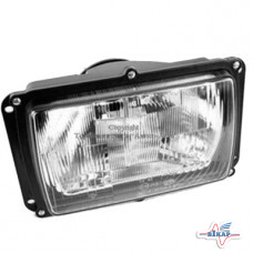 Фара 12/24В с ручн. корректором (глад. стекло) МАЗ СУПЕР, ПАЛЕССЕ-812, 1218 (пр-во Украина)