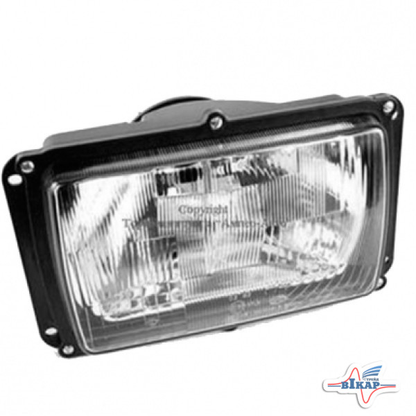 Фара 12/24В с ручн. корректором (глад. стекло) МАЗ СУПЕР, ПАЛЕССЕ-812, 1218 (пр-во Украина)