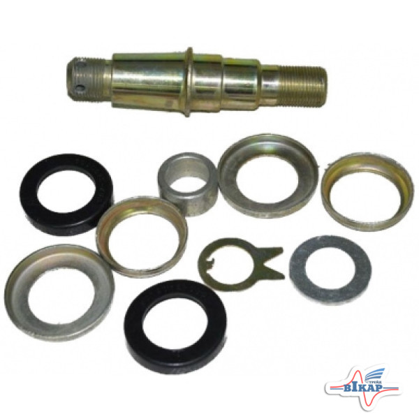 Палец г/ц поворота без ПВМ (под ГОРУ) (L=124 мм) в сб. (из 10-ти наим.) МТЗ-80, 900 (пр-во ВЗТЗЧ)