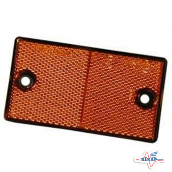 Светоотражатель прямоугольный (желтый) (Руденск)