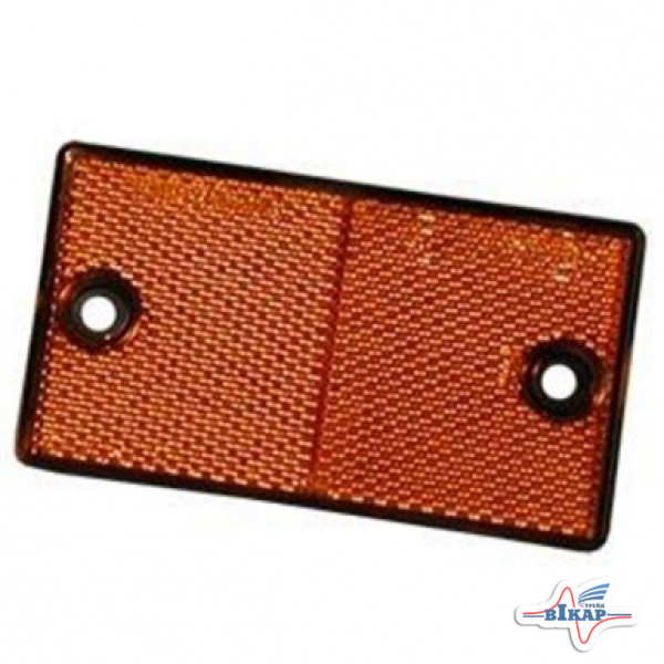 Светоотражатель прямоугольный (желтый) (Руденск)