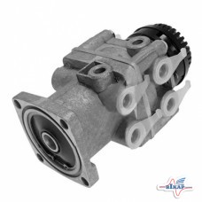 Кран тормозной 2-контур. (глав. торм. подпед.) с глушителем МАЗ (БЕЛОМО)