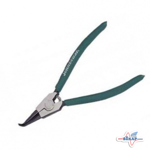 Щипцы для стопорных колец "розжим загнутый" 9"