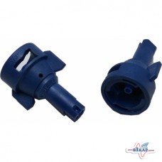 Наконечник плоскоструйный синий полимерный с всасыванием воздуха, Teejet