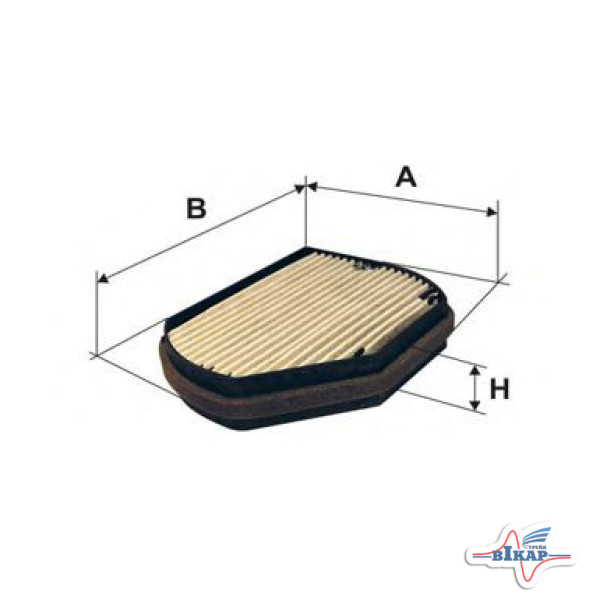 Элемент ф-ра воздушного салона угольный (2028300818/2108300918), MB W210 (WIX)