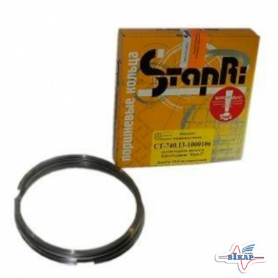 Кольца поршневые п/к ЕВРО-1, 2 (черно-бел.) (СТАПРИ)