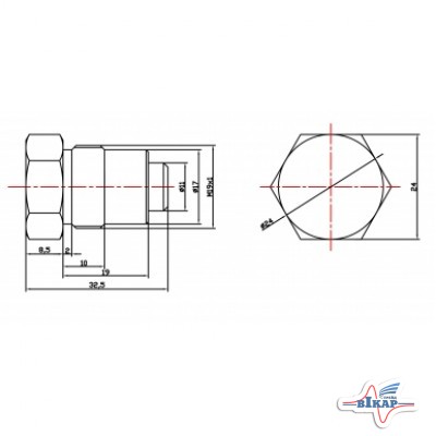 Электроклапан гидрораспределителя (соленоид) 12В 2,6А МТЗ-3022 (пр-во REXROTH)