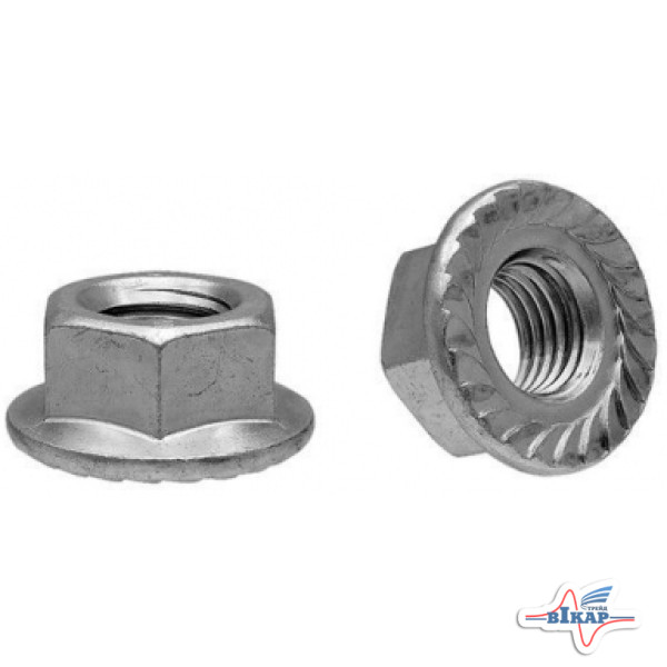 Гайка, 5/16"-18 фланц.