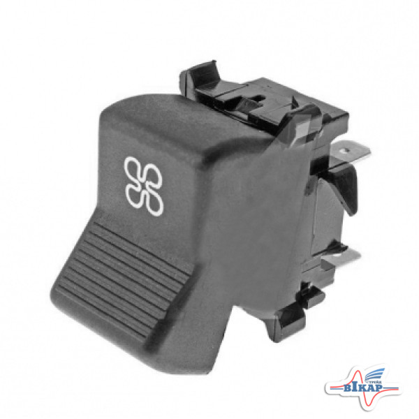 Переключатель (клавиша) вентил. отопителя КамАЗ, МАЗ, ГАЗ, УАЗ (Россия)