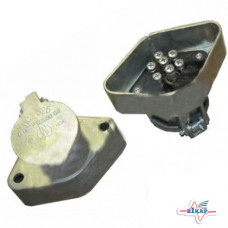 Розетка разъёма ПС326 (пр-во АЭА) (6 "папа"+1 "мама") МАЗ, КамАЗ Розетка разъёма ПС326 (пр-во АЭА) (6 "папа"+1 "мама") МАЗ, КамАЗ