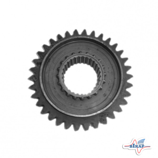 Шестерня повышающего редуктора ускорителя (Z=34) (внутр. шлиц) синхрон. КПП МТЗ-892, 950 (пр-во МЗШ)