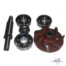 Р/к водяного насоса (уплотнение+вал+подш.+крыльч.) (из 4-ти наим.) Д-260 (пр-во БЗА)