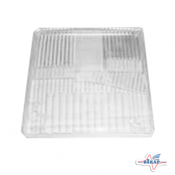 Стекло фары трактора дорожной (квадратной) МТЗ-80-3522 (пр-во Украина)