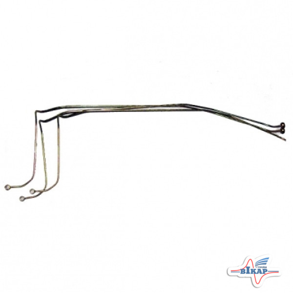 Воздухопровод делителя (к-т 3шт.) (от кулисы к делит.) КамАЗ (Россия)