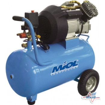 Компрессор масляный прямоприв, 2,2 кВт, 8атм, 50л. (Miol)