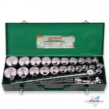 Набор головок дюймовых (7/8"-2") и метрич. (22-50) 27 ед.