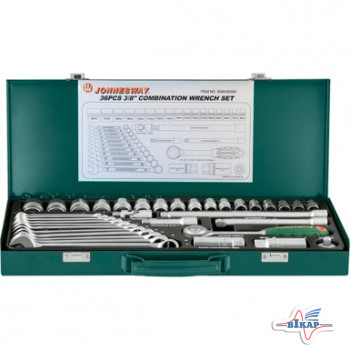 Набор головок (6-22мм) и комб. ключей (7-17мм) 36 ед.