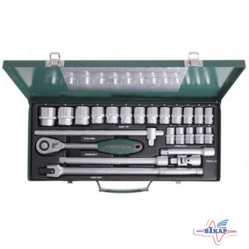 Набор головок 1/2' (10-32мм) 24 ед.