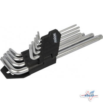 Набор звездочек с центральным штифтом (TORX) 9 шт. (Miol)