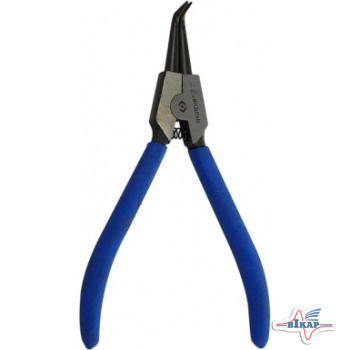 Щипцы для стопорных колец "розжим загнутый" 180мм. (KingTony)