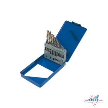 Набор сверл по металу (P6M5), D=1-13, 25шт. (Miol)