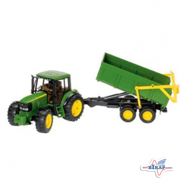 Модель трактора JD6920 с прицепом М1:16, JD