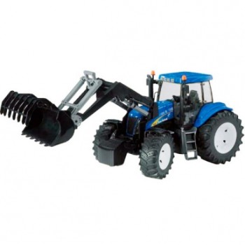 Модель трактора New Holland T8040 с погрузчиком М1:16, (Bruder)