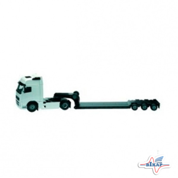 Модель автомобиля Volvo FH12 с низкорамным прицепом M1:50 (JOAL)