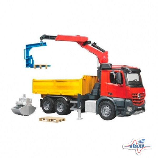 Модель автомобиля MB Arocs с манипулятором M1:16 (BRUDER)