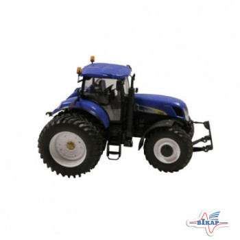 Модель трактора New Holland T7050 на сдвоенных колесах, M1:32 (ROS)