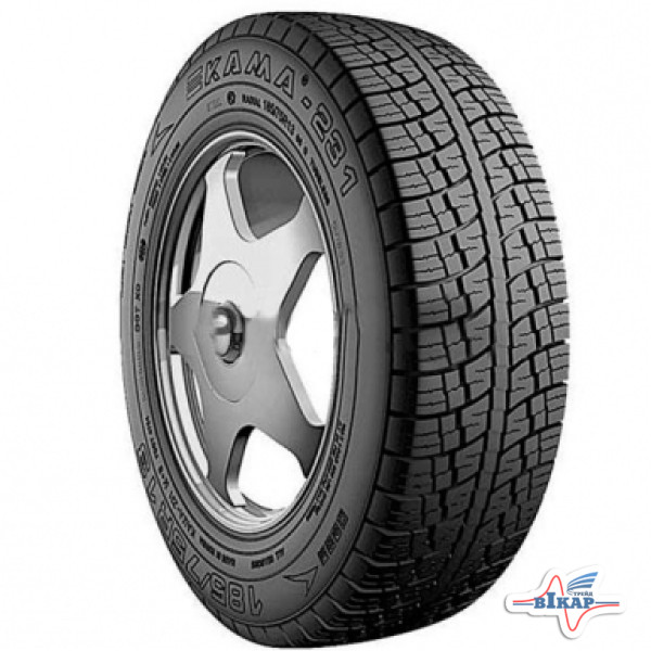 Шина 185/75R13C Kama 231 96N Tubeless (НкШЗ) лето