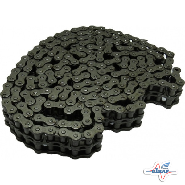 Цепь роликовая двухрядная (16B-2X5M+1C/L)(25,4x15,88x17,02)(5 м), Donghua/DON