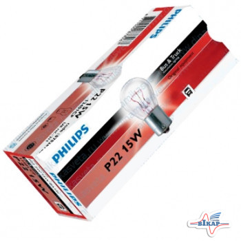Лампа (стопы, повороты) (P22) (BA15s) (пр-во Philips)