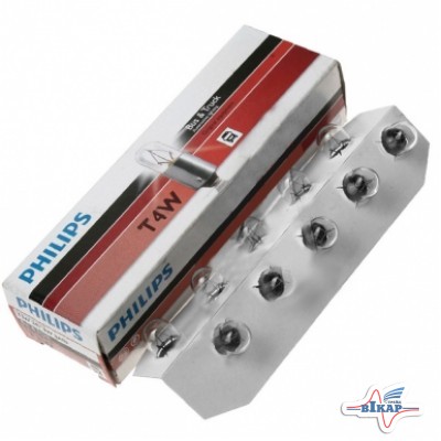 Лампа (щиток приборов) (T4W) (BA9s) (пр-во Philips)