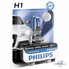 Лампа галогенная (противотуманка) без провода (P14.5s) (White Vision) (пр-во Philips)
