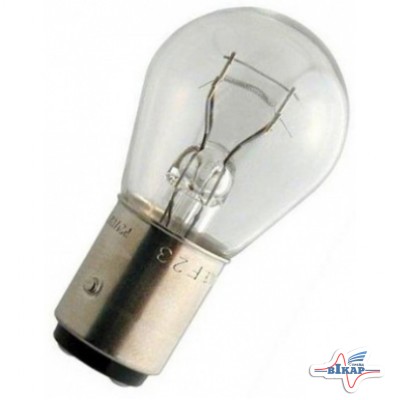 Лампа (стопы, повороты) 2-х контактная (P21/5W) (BAY15d) (R133302) (пр-во BOSCH)