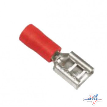 Наконечник провода красный (10 шт) ("мама") 6,4 мм, 0,5 - 1,5 мм2 (MCXFA1055), Vapormatic