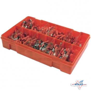 Набор наконечников провода красных ("мама"+"папа") (MCXFA1053) 450 шт, Vapormatic