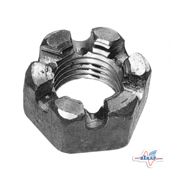 Гайка 1-1/2"-6, G5, коронч. (425-1224/25-1224), 2388