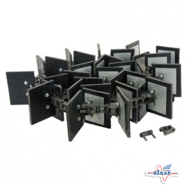 Транспортер элеватора зерн. (140 звеньев, 33 скребка, t=41.4) (AH162058/AZ63315/AXE23095), JD9680WTS